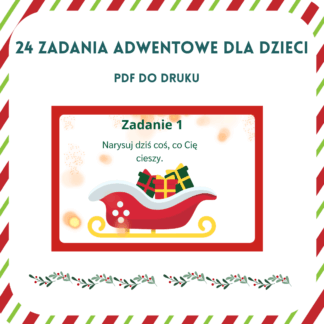Kalendarz adwentowy – 24 zadania dla dzieci | PDF do druku (5–8 lat)