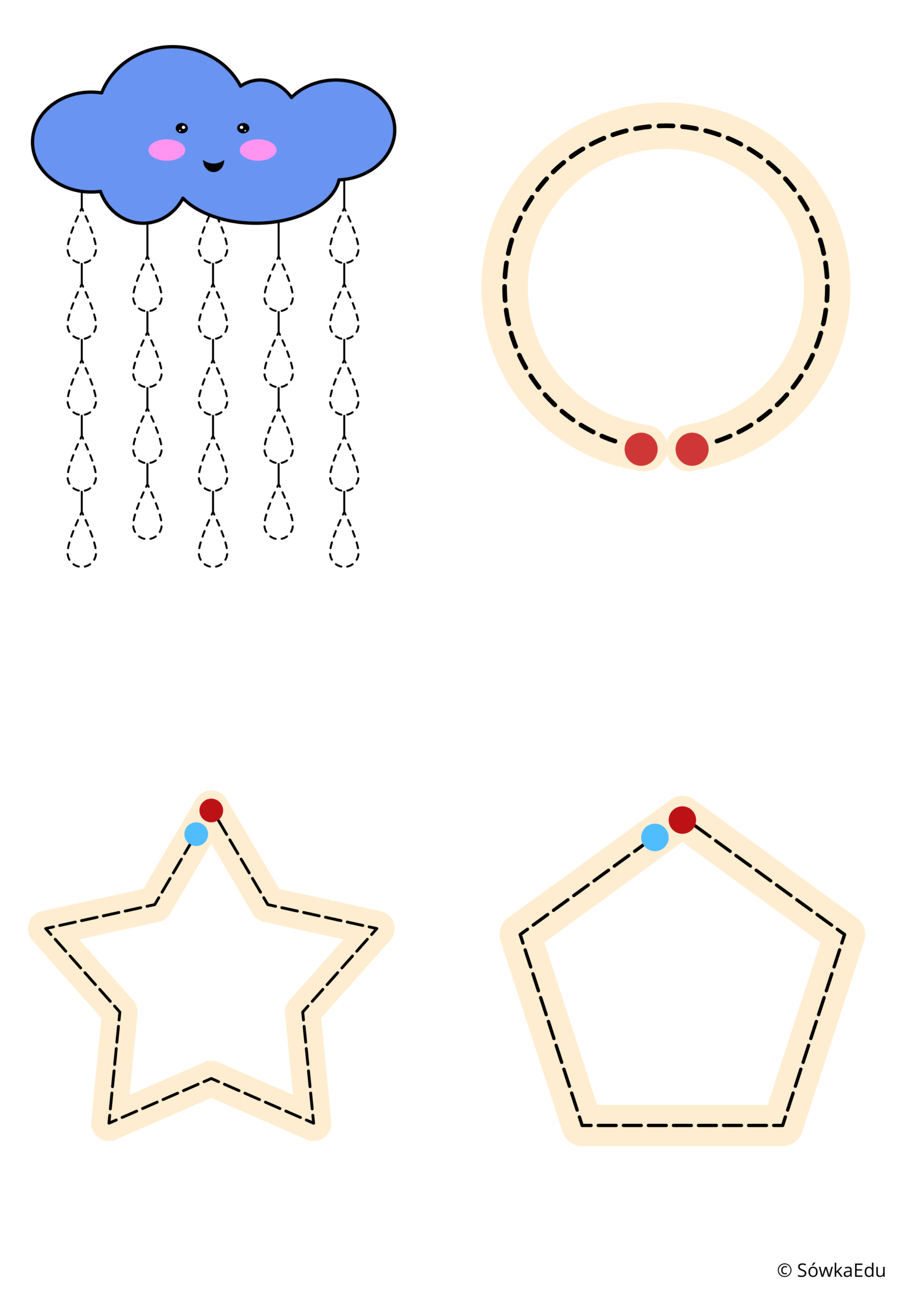 Grafomotoryka – pakiet 15 stron (3–7 lat) PDF - obrazek 5