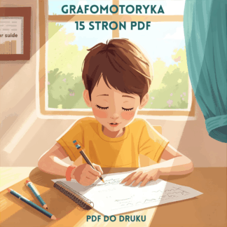 Grafomotoryka – pakiet 15 stron (3–7 lat) PDF