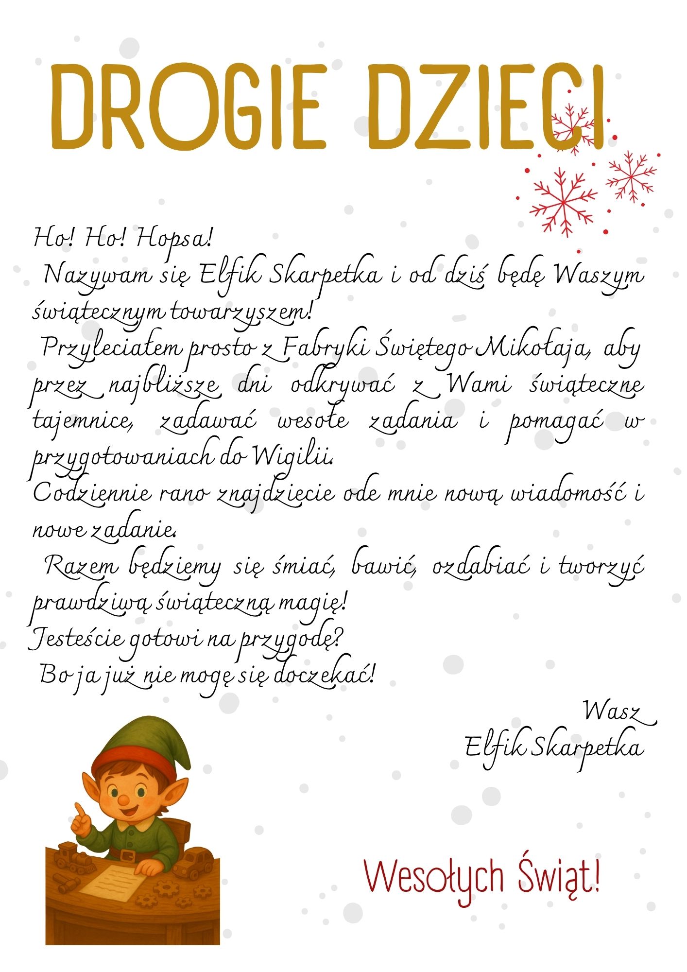 Elfik Skarpetka i Świąteczne Zamieszanie – zestaw 24 dni zabaw - obrazek 7