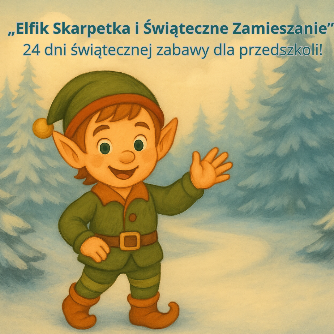 Elfik Skarpetka i Świąteczne Zamieszanie – zestaw 24 dni zabaw